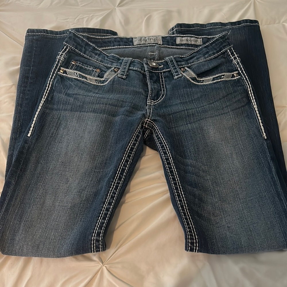 Day trip bootcut jeans